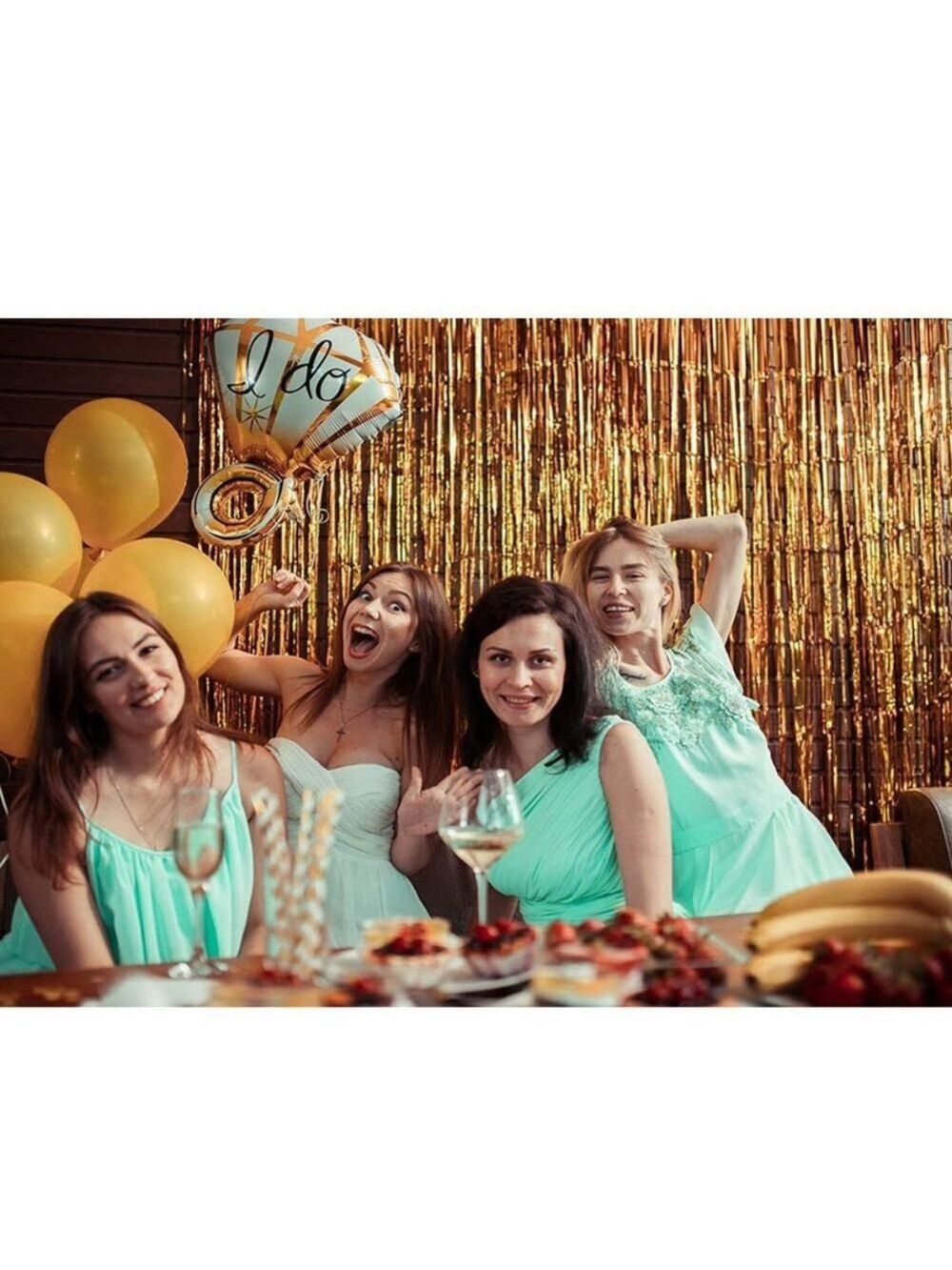 Gold Bridal shower Bachelorette party decorations - Picture 4 of 7